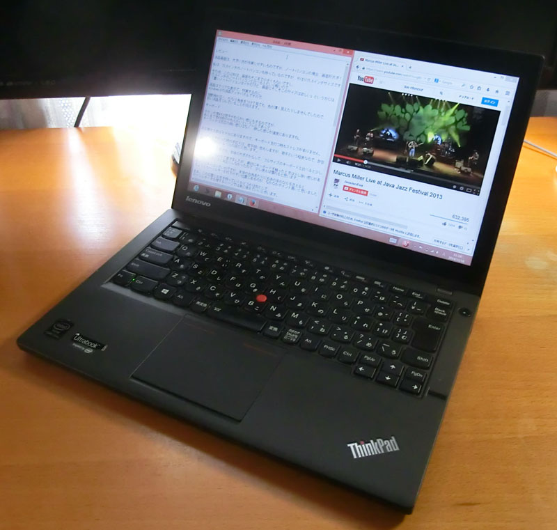 ThinkPad X240＃i5-4300U・SSD120G・4G＃タッチパネル
