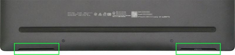 HP Spectre x360 14-euのスピーカー